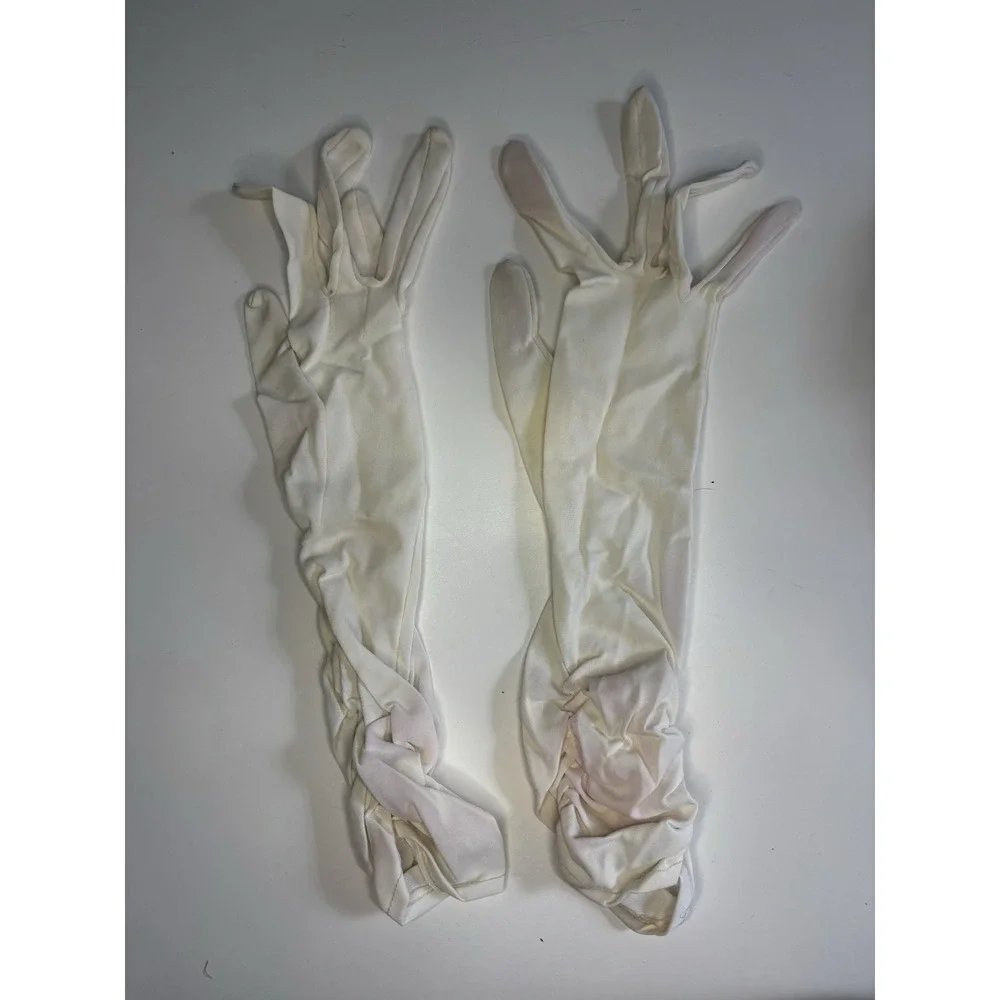 Vintage Ladies Glove Lot of 6, Red, White, Black, Yellow Small With Organizer‎